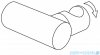 Deante Round Titanium uchwyt punktowy słuchawki mosiężny titanium ANR D21U